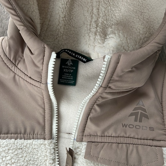 Woods Girls' Erris Heritage Sherpa Jacket XS - Picture 3 of 7